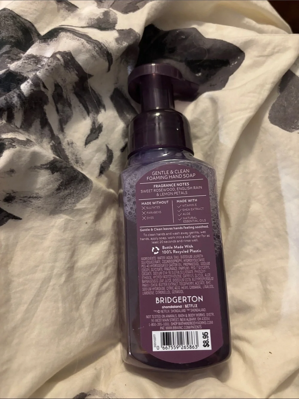 Bath & Body Works Purple Bridgerton Wisteria Garden Foaming Hand Soap